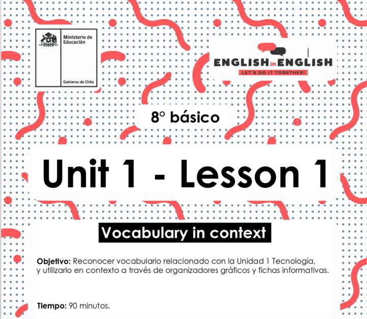 Lesson 1 Inglés 8º básico