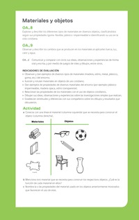 Ejemplo Evaluación Programas - OA08 - OA09 - Materiales y objetos