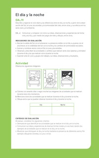 Ejemplo Evaluación Programas - OA11 - El día y la noche