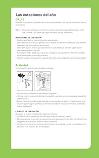 Ejemplo Evaluación Programas - OA12 - Las estaciones del año 2