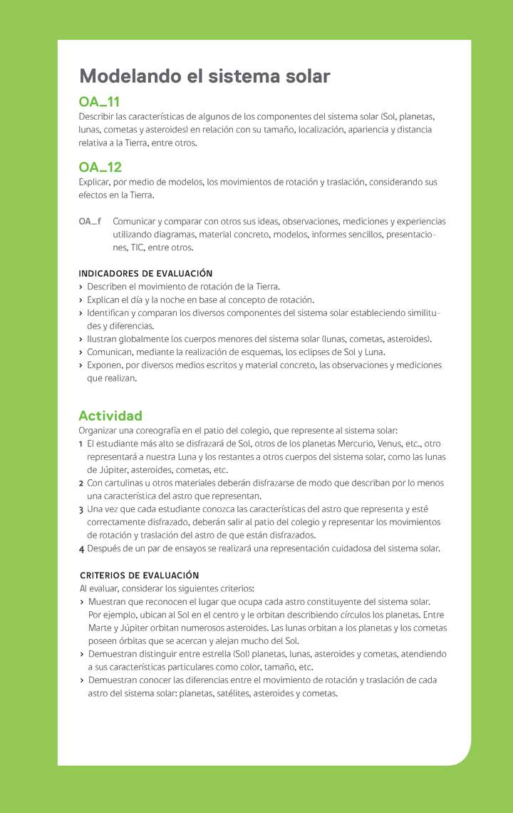 Ejemplo Evaluación Programas - OA11 - OA12 - Modelando el sistema solar