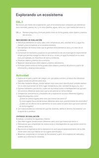 Ejemplo Evaluación Programas - OA01 - Explorando un ecosistema