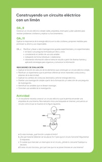 Ejemplo Evaluación Programas - OA09 - OA11 - Construyendo un circuito eléctrico con un limón