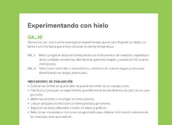 Ejemplo Evaluación Programas - OA10 - Experimentando con hielo