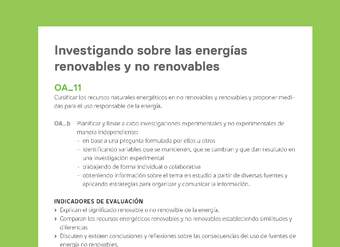 Ejemplo Evaluación Programas - OA11 - Investigando sobre las energías renovables y no renovables