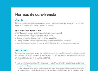 Ejemplo Evaluación Programas - OA14 - Normas de convivencia