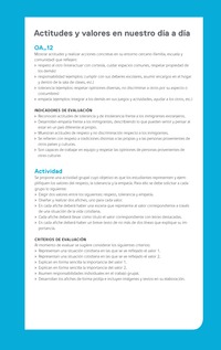 Ejemplo Evaluación Programas - OA12 - Actitudes y valores en nuestro día a día