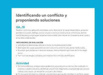 Ejemplo Evaluación Programas - OA16 - Identificando un conflicto y proponiendo soluciones