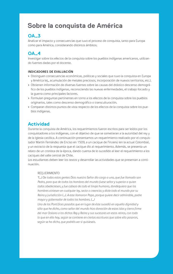 Ejemplo Evaluación Programas - OA03 - OA04 - Sobre la conquista de América