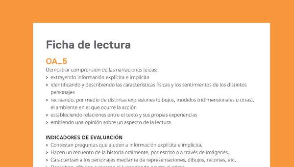 Ejemplo Evaluación Programas - OA05 - Ficha de lectura