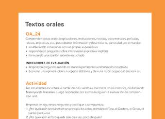 Ejemplo Evaluación Programas - OA24 - Textos orales 2