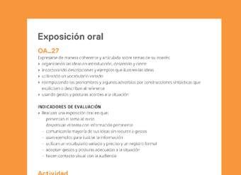 Ejemplo Evaluación Programas - OA27 - Exposición oral