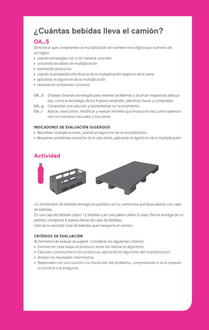 Evaluación Programas - MA04 OA05 - U1 - ¿Cuántas bebidas lleva el camión?