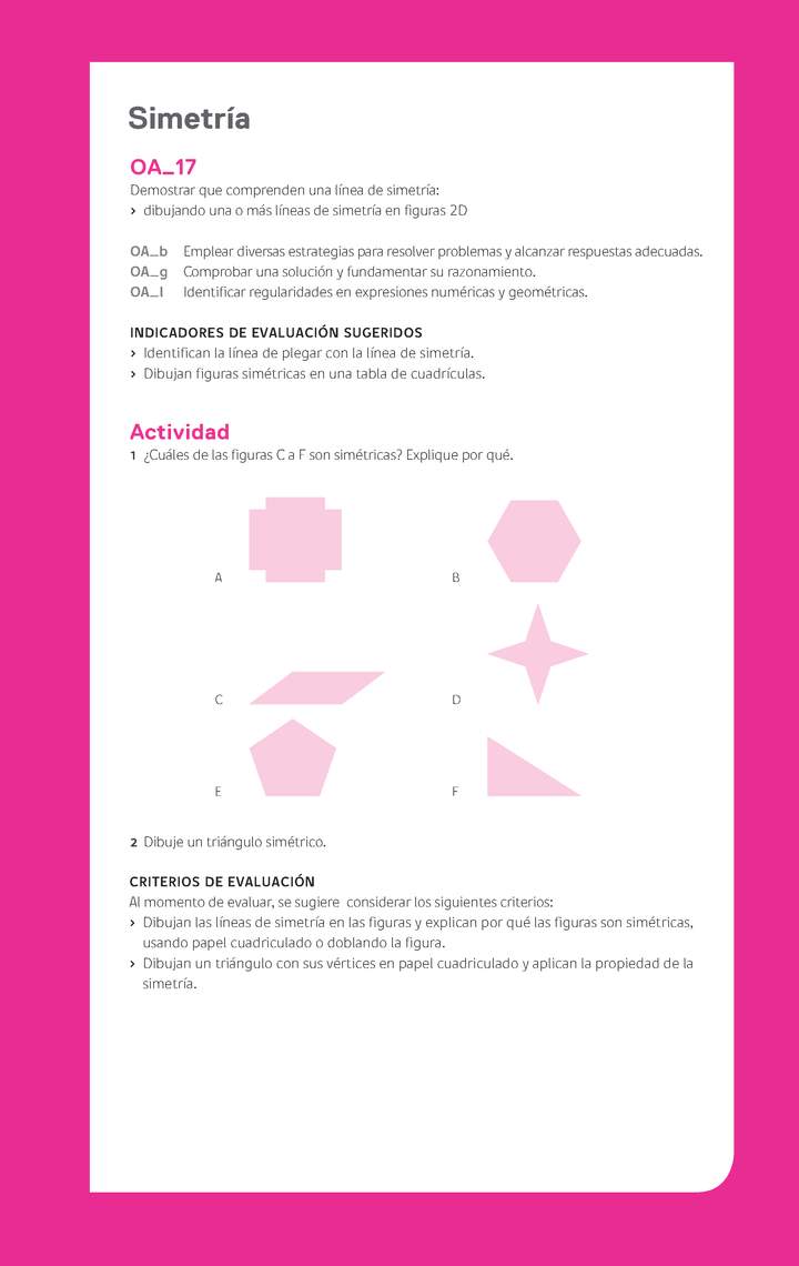 Evaluación Programas - MA04 OA17 - U3 - Simetría