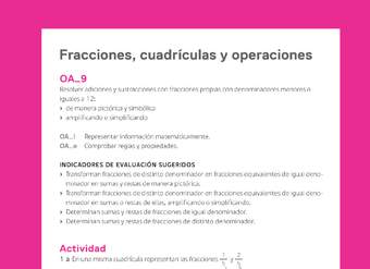 Evaluación Programas - MA05 OA09 - U3 - Fracciones, cuadrículas y operaciones