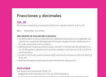 Evaluación Programas - MA05 OA10 - U3 - Fracciones y decimales