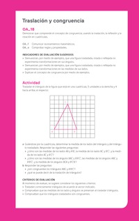 Evaluación Programas - MA05 OA18 - U2 - Traslación y congruencia