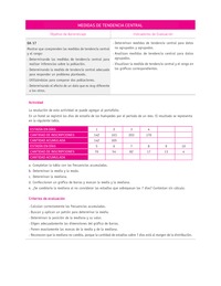 Evaluación Programas - MA07 OA17 - U4 - MEDIDAS DE TENDENCIA CENTRAL