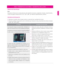 Evaluación Programas - MA1M OA06 - U2 - ÁREA Y PERÍMETRO DE SECTORES Y SEGMENTOS CIRCULARES