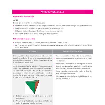 Evaluación Programas - MA1M OA15 - U4 - ÁRBOL DE PROBABILIDAD