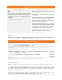 Evaluación Programas - LE08 OA16 - U1 - PLANIFICANDO MI ESCRITURA