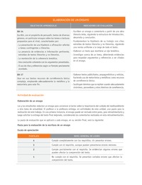 Evaluación Programas - LE1M OA14 - OA17 - U2 - ELABORACIÓN DE UN ENSAYO