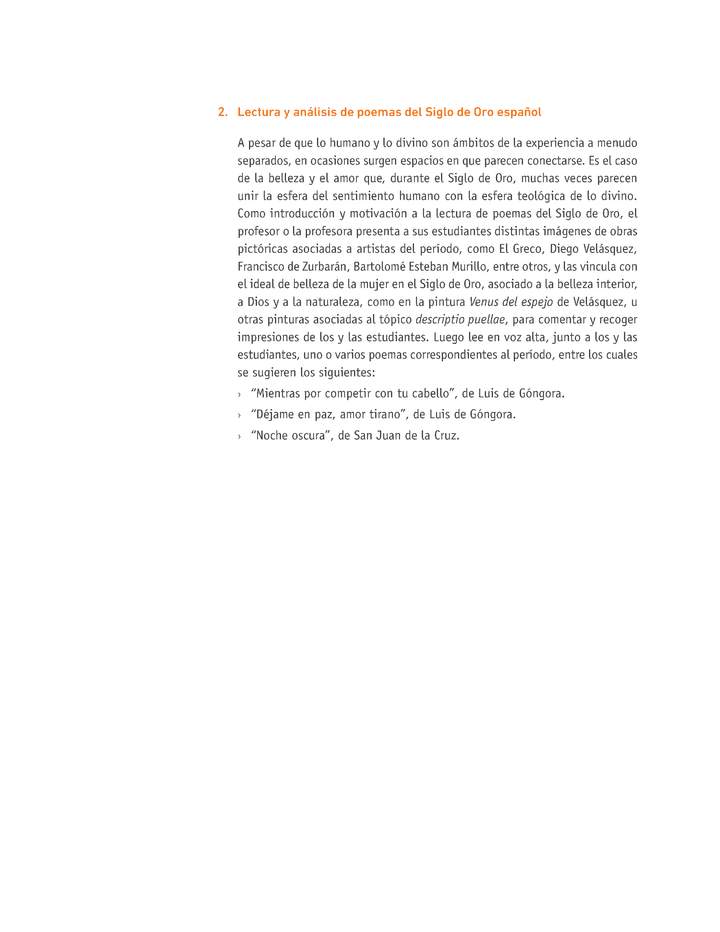 Evaluación Programas - LE2M OA02 - OA04 - OA22 - U3 - LECTURA Y ANÁLISIS DE POEMAS DEL SIGLO DE ORO