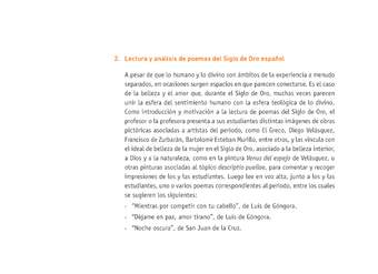 Evaluación Programas - LE2M OA02 - OA04 - OA22 - U3 - LECTURA Y ANÁLISIS DE POEMAS DEL SIGLO DE ORO