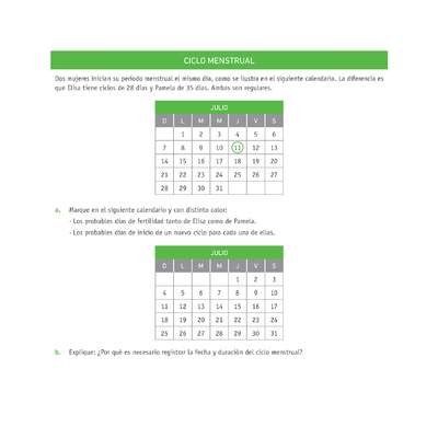 Evaluación Programas - CN07 OA02 - U4 - CICLO MENSTRUAL