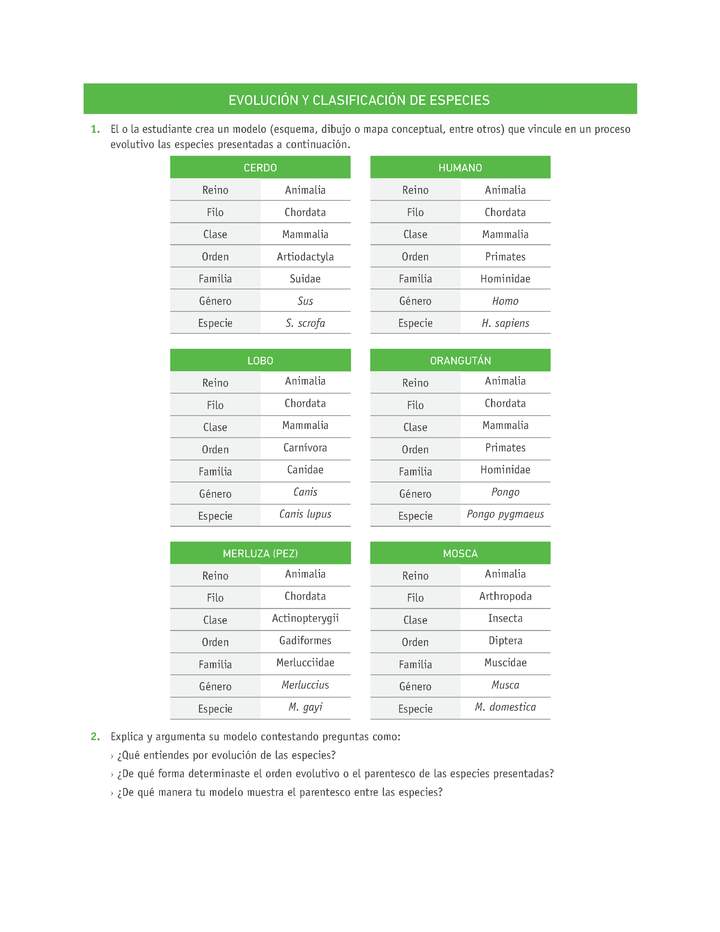 Evaluación Programas - CN1M OA03 - U1 - EVOLUCIÓN Y CLASIFICACIÓN DE ESPECIES