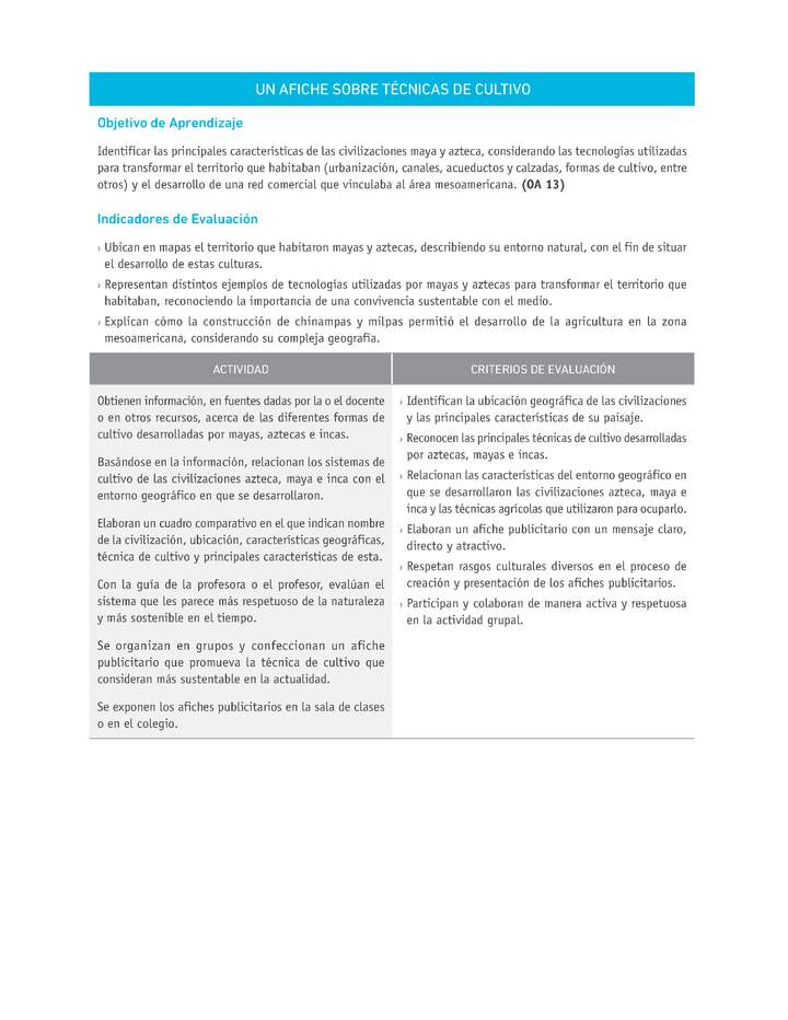 Evaluación Programas - HI07 OA13 - U4 - UN AFICHE SOBRE TÉCNICAS DE CULTIVO