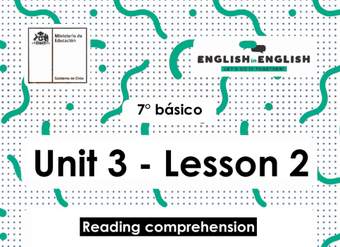 Actividades: 7° Básico Unidad 3 - Lesson 2