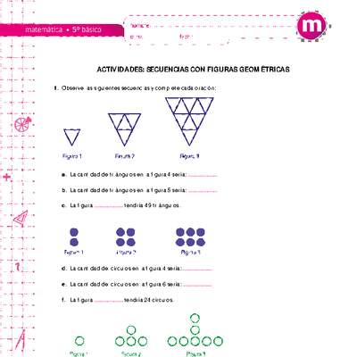 Secuencias con figuras geométricas