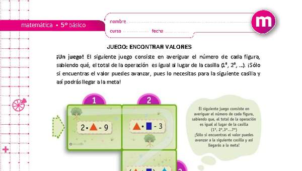 Juego: Encontrar valores