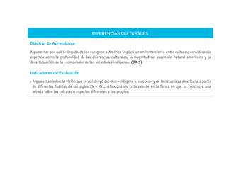 Evaluación Programas - HI08 - OA05 -U1 - DIFERENCIAS CULTURALES