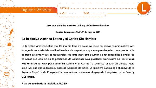 Iniciativa América Latina y El Caribe sin hambre