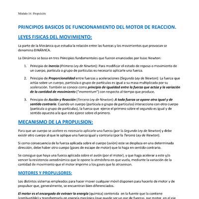 Modulo 14. Principios básicos de motor de reacción