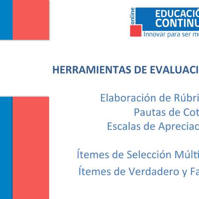 Programa Innovar para Ser Mejor. Herramientas de Evaluación.