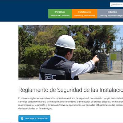 Superintendencia de Electricidad y Combustible (SEC). Reglamentos: