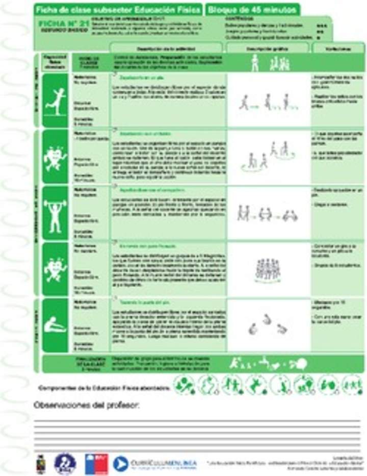 Habito y cultura de movimiento Ficha N° 21