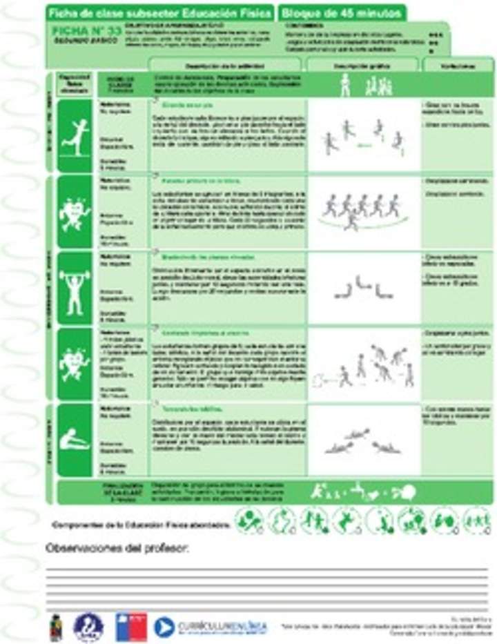 Ejercicio en entorno natural Ficha N° 33