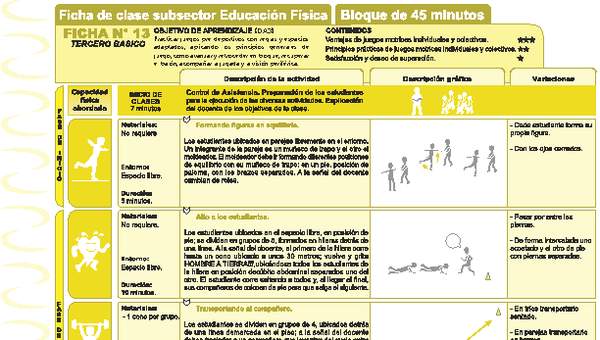 Juegos Predeportivos Ficha N° 13