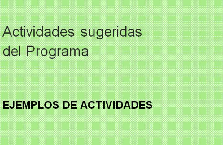 Actividades sugeridas Unidad 1