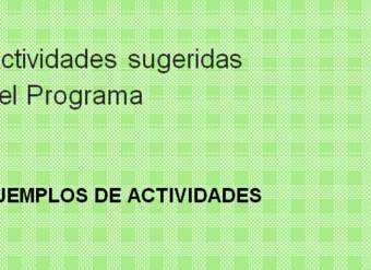 Actividades sugeridas Unidad 1