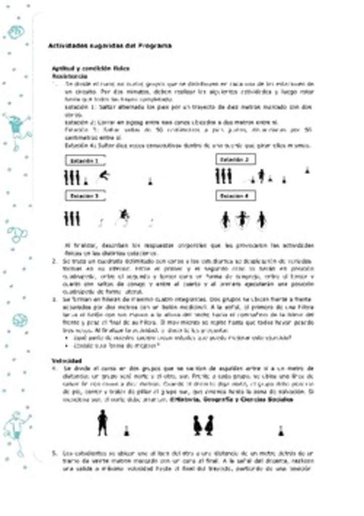 Actividades sugeridas Unidad 1