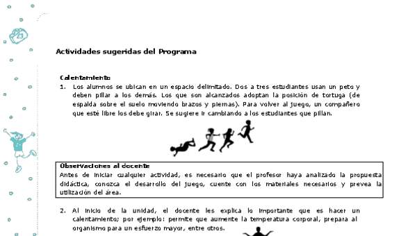 Actividades sugeridas Unidad 1