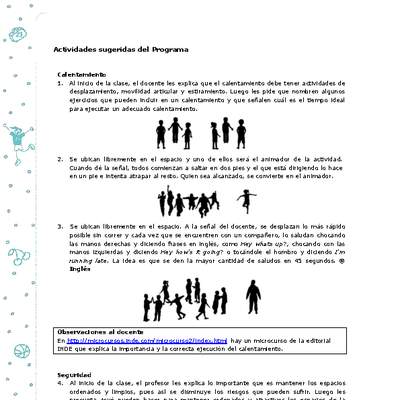 Actividades sugeridas Unidad 1