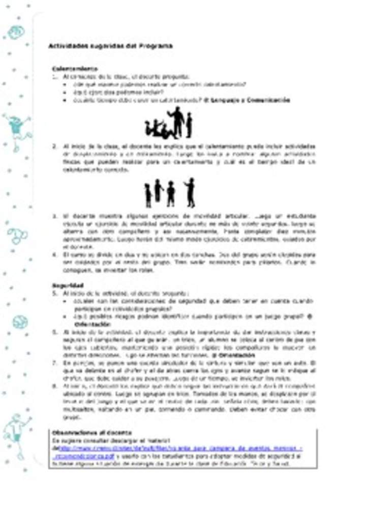 Actividades sugeridas Unidad 2