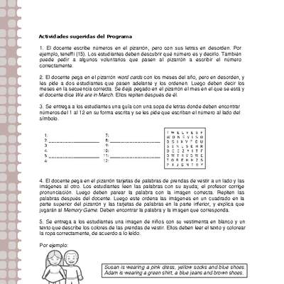 Actividades sugeridas Unidad 1