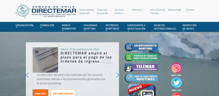 Armada de Chile. DIRECTEMAR